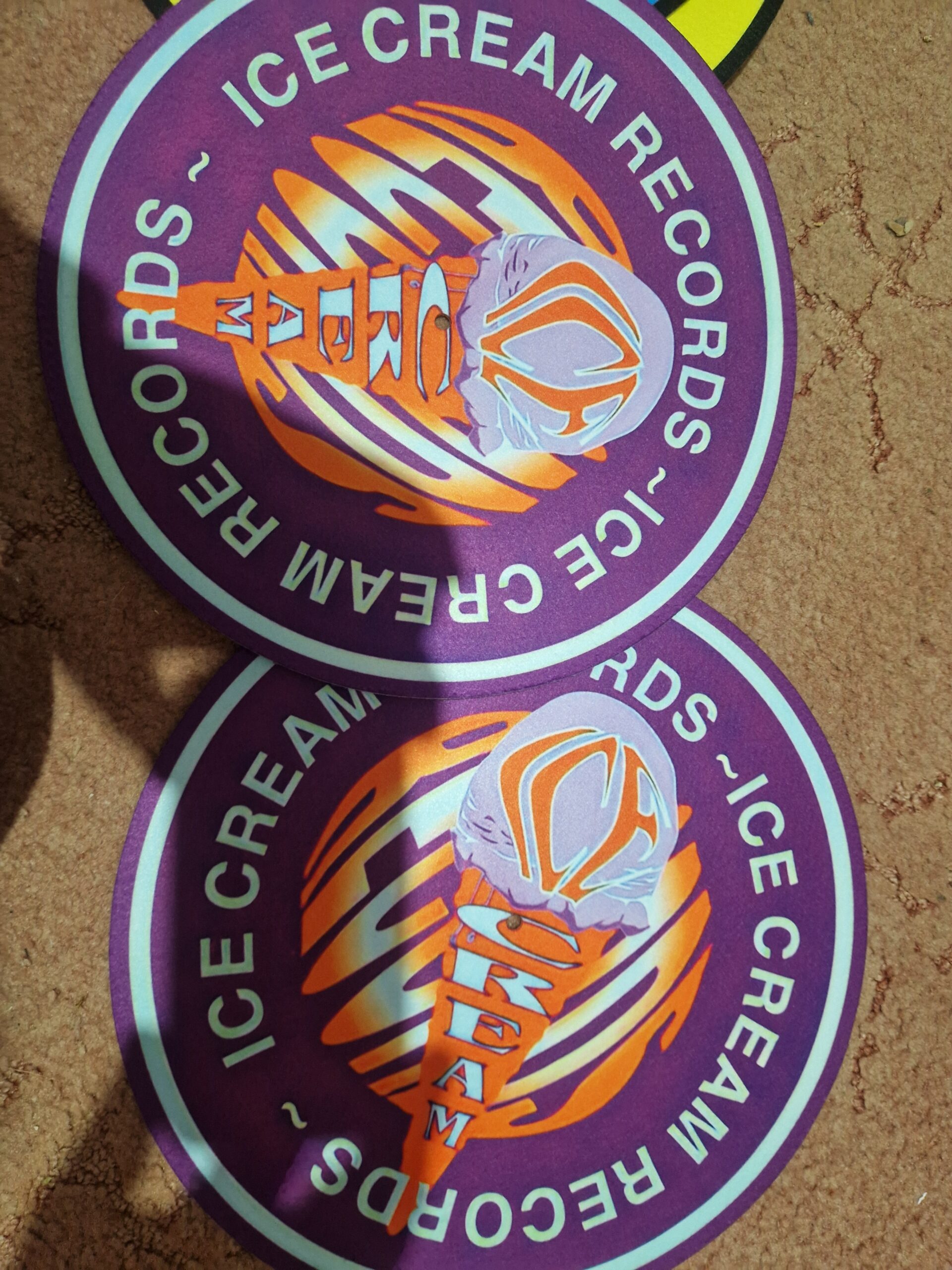 Slipmats Ice-cream moving deejay