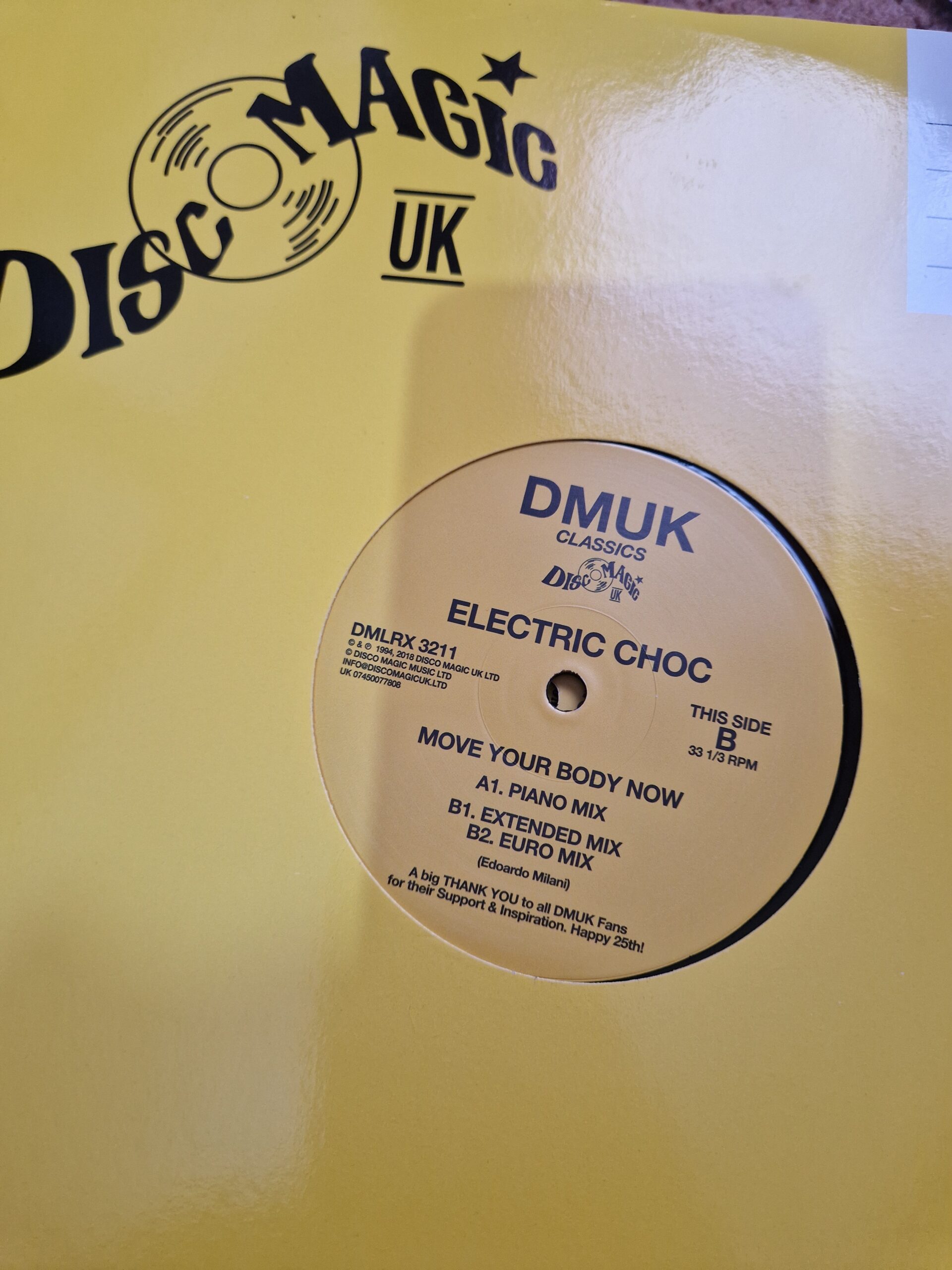 ELECTRIC CHOC move your body now dmlrx 3211