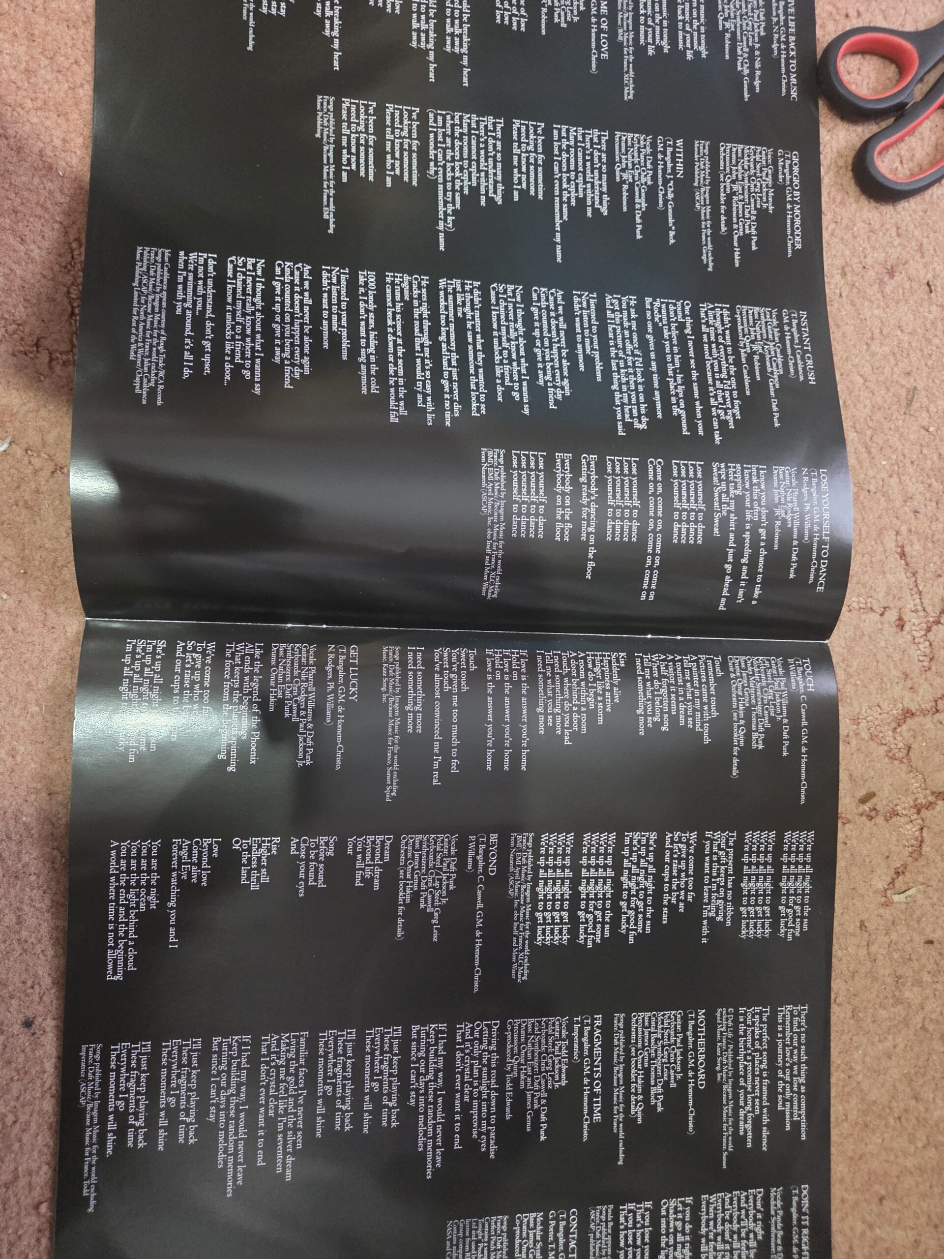 DAFT PUNK RANDOM ACCESS MEMORIES VINYL ALBUM - Image 8