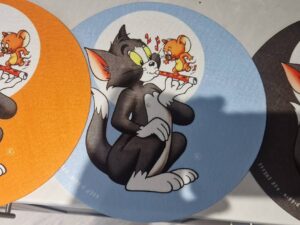 Tom n Jerry slipmats yellow