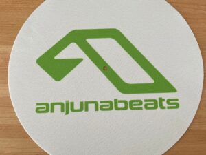 Anjunabeats white/green slipmats pair