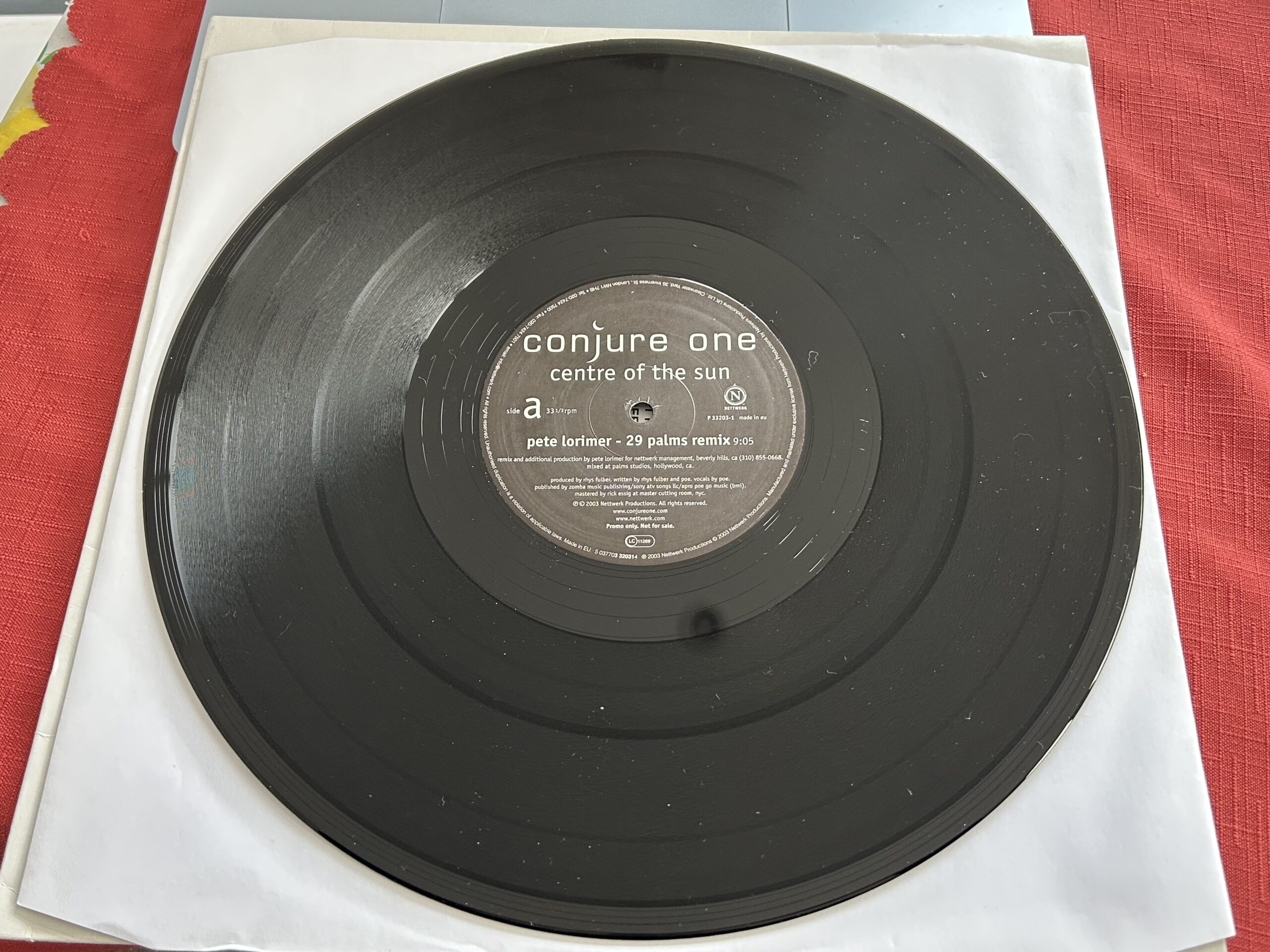 Conjure One – Centre Of The Sun (UK Nettwerk 2 -Track PROMO 12"). Prog House