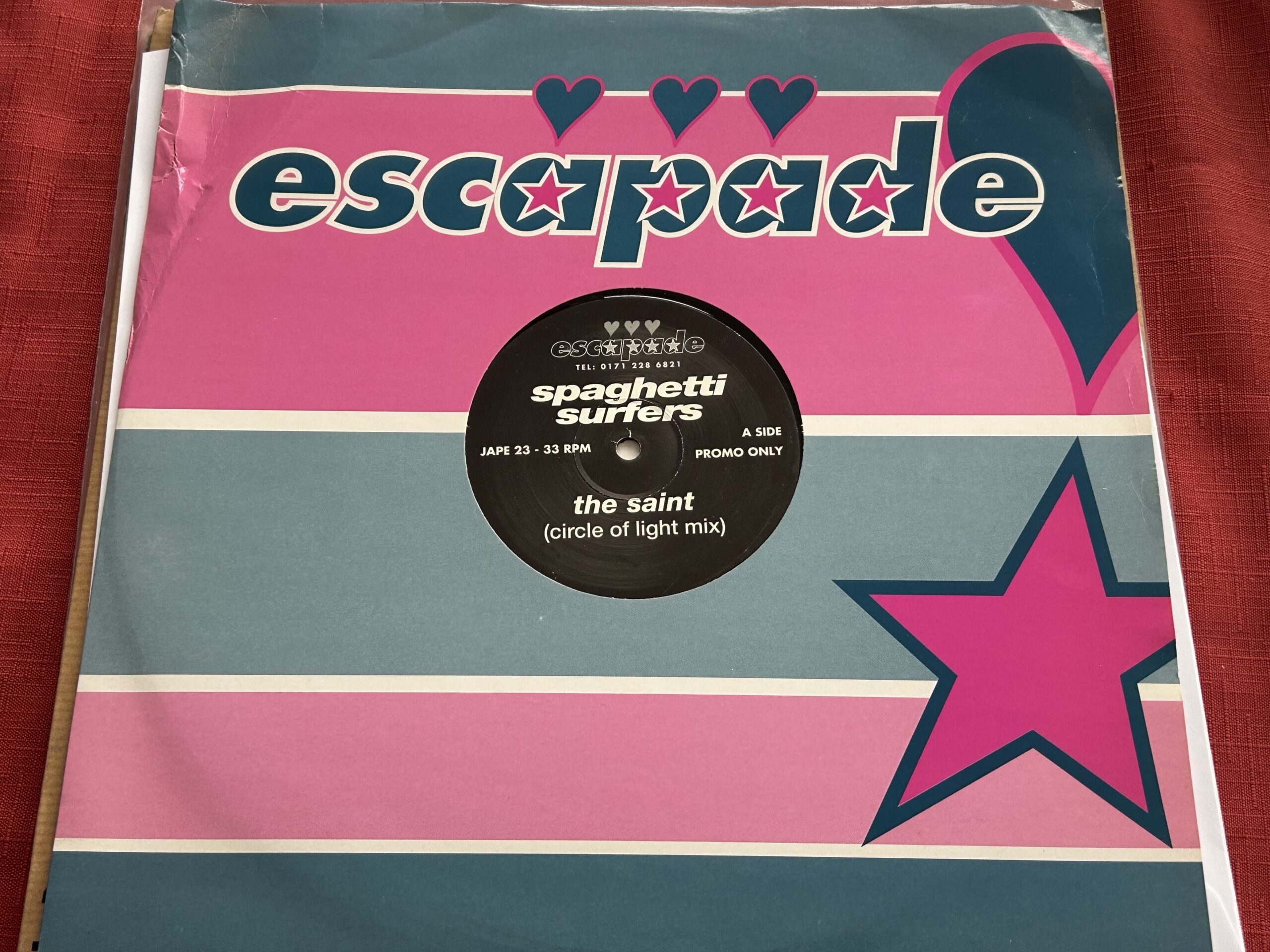 Spaghetti Surfers - The Saint (UK Escapade 3-TK PROMO 12")