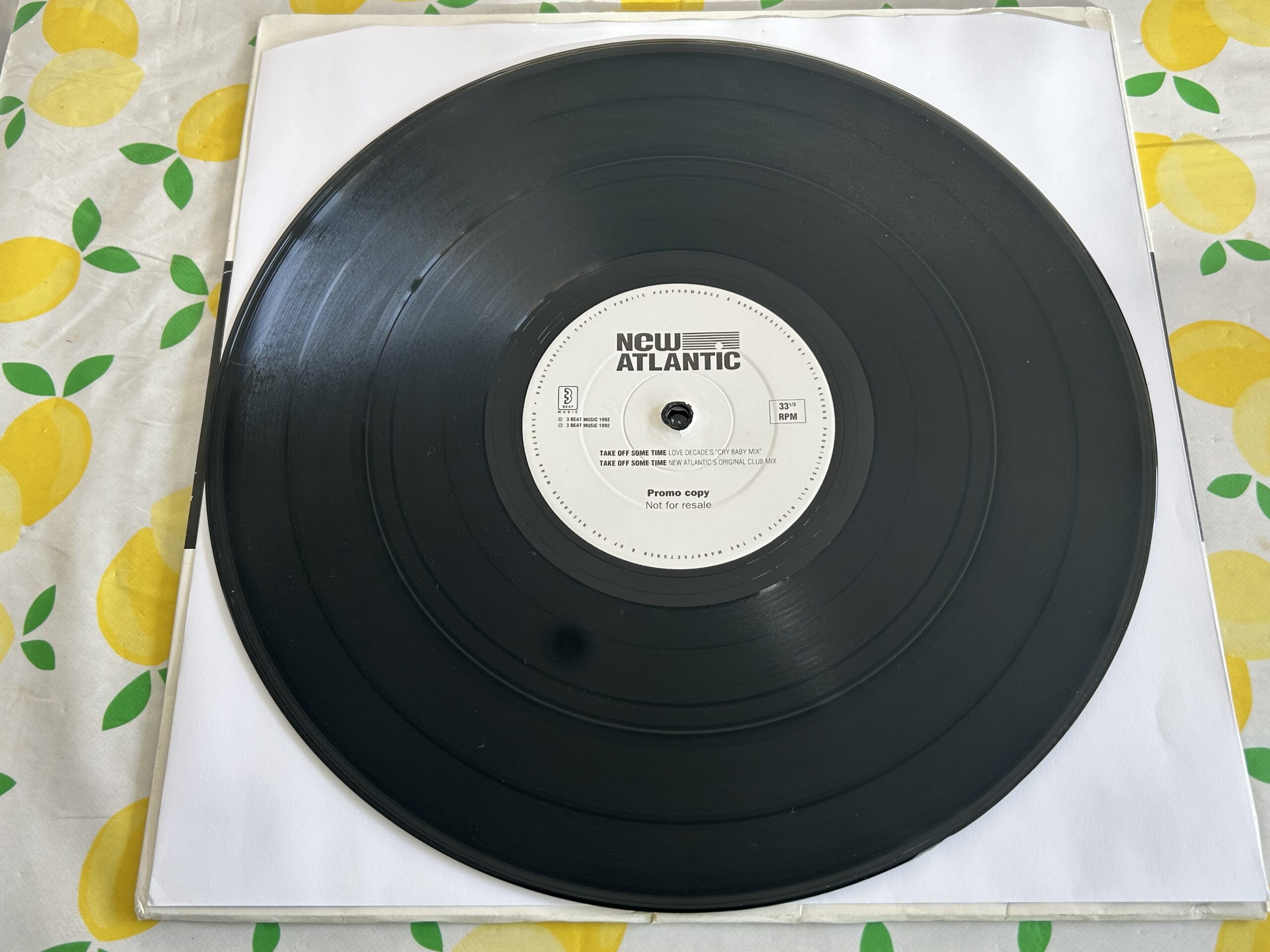 New Atlantic – Take Off Some Time. (UK 3 BEAT MUSIC 8Tk Doublepack PROMO 12")